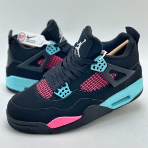 Air Jordan 4 Retro Black, Blue and Pink