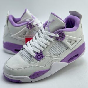 Air Jordan 4 Retro White Taro Purple