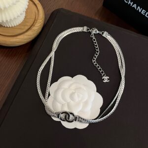 CHANEL Titanium Steel Necklace #X745
