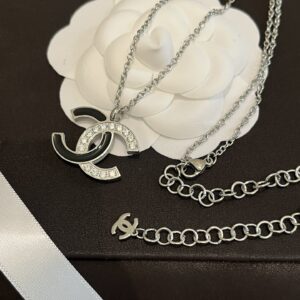 CHANEL Titanium Steel Necklace #X724