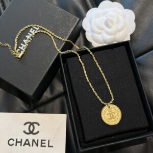 CHANEL Titanium Steel Necklace #X723