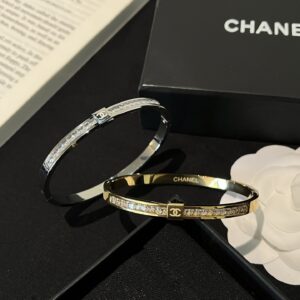 CHANEL Titanium Steel Bangle #S493
