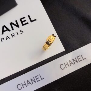 CHANEL Titanium Steel 2-in-1 Ring Set #J029